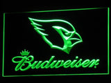 Arizona Cardinals Budweiser LED Neon Sign USB - Green - TheLedHeroes