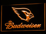 Arizona Cardinals Budweiser LED Neon Sign USB - Orange - TheLedHeroes