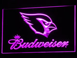 Arizona Cardinals Budweiser LED Neon Sign Electrical - Purple - TheLedHeroes