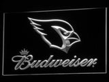 Arizona Cardinals Budweiser LED Neon Sign USB - White - TheLedHeroes