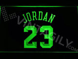 Michael Jordan 23 LED Neon Sign USB - Green - TheLedHeroes