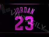 Michael Jordan 23 LED Sign - Purple - TheLedHeroes