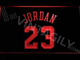 Michael Jordan 23 LED Neon Sign USB - Red - TheLedHeroes