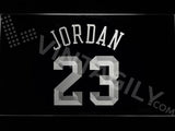 Michael Jordan 23 LED Neon Sign USB - White - TheLedHeroes