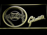 San Francisco Giants (4) LED Neon Sign USB - Yellow - TheLedHeroes