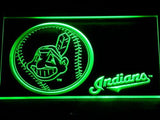 Cleveland Indians (2) LED Neon Sign USB - Green - TheLedHeroes
