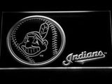 Cleveland Indians (2) LED Neon Sign USB - White - TheLedHeroes