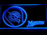 Florida Marlins (2) LED Neon Sign USB - Blue - TheLedHeroes
