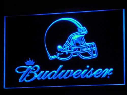 Cleveland Browns Budweiser LED Sign - Blue - TheLedHeroes