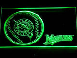 Florida Marlins (2) LED Neon Sign USB - Green - TheLedHeroes