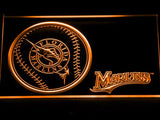 Florida Marlins (2) LED Neon Sign USB - Orange - TheLedHeroes
