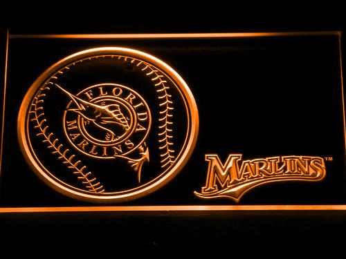 Florida Marlins (2) LED Neon Sign Electrical - Orange - TheLedHeroes