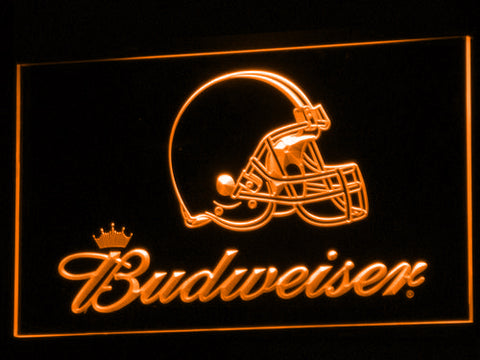 FREE Cleveland Browns Budweiser LED Sign - Orange - TheLedHeroes