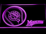 Florida Marlins (2) LED Neon Sign Electrical - Purple - TheLedHeroes