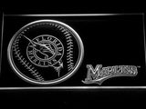 Florida Marlins (2) LED Neon Sign USB - White - TheLedHeroes