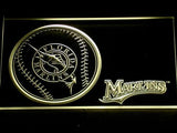 Florida Marlins (2) LED Neon Sign USB - Yellow - TheLedHeroes