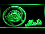 New York Mets (3) LED Neon Sign USB - Green - TheLedHeroes