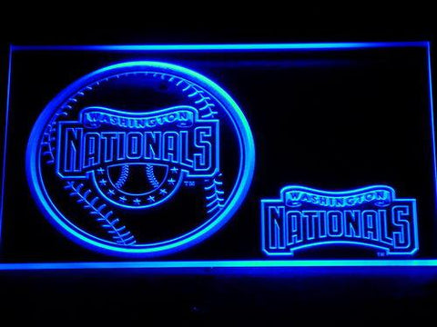 Washington Nationals (2) LED Neon Sign Electrical - Blue - TheLedHeroes