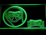 Washington Nationals (2) LED Neon Sign USB - Green - TheLedHeroes