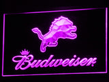Detroit Lions Budweiser LED Sign - Purple - TheLedHeroes