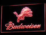 Detroit Lions Budweiser LED Sign - Red - TheLedHeroes