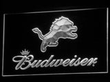 Detroit Lions Budweiser LED Neon Sign USB - White - TheLedHeroes