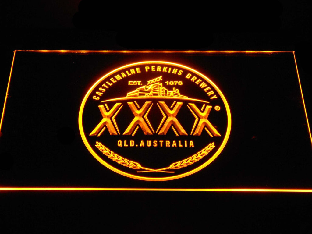 Castlemaine XXXX (2) LED Neon Sign USB - Yellow - TheLedHeroes