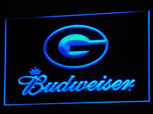 Green Bay Packers Budweiser LED Sign - Blue - TheLedHeroes