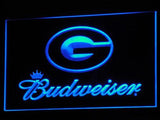 Green Bay Packers Budweiser LED Neon Sign Electrical - Blue - TheLedHeroes