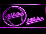 Oakland Athletics (3) LED Neon Sign Electrical - Purple - TheLedHeroes