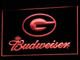 Green Bay Packers Budweiser LED Neon Sign USB - Red - TheLedHeroes