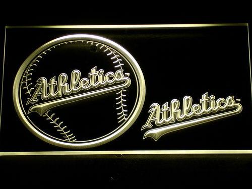 Oakland Athletics (3) LED Neon Sign Electrical - Yellow - TheLedHeroes