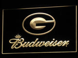 Green Bay Packers Budweiser LED Neon Sign Electrical - Yellow - TheLedHeroes
