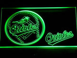 Baltimore Orioles (2) LED Neon Sign USB - Green - TheLedHeroes