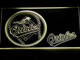 Baltimore Orioles (2) LED Neon Sign Electrical - Yellow - TheLedHeroes