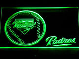San Diego Padres (3) LED Neon Sign USB - Green - TheLedHeroes