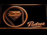 San Diego Padres (3) LED Neon Sign Electrical - Orange - TheLedHeroes