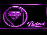San Diego Padres (3) LED Neon Sign USB - Purple - TheLedHeroes