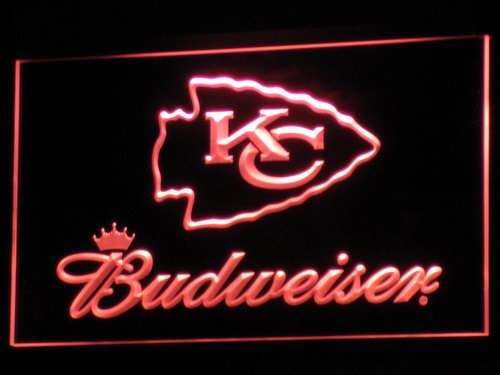 FREE Kansas City Chiefs Budweiser LED Sign - Red - TheLedHeroes