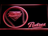 San Diego Padres (3) LED Neon Sign USB - Red - TheLedHeroes