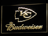 Kansas City Chiefs Budweiser LED Sign - Yellow - TheLedHeroes