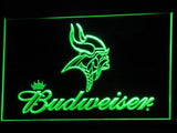 Minnesota Vikings Budweiser LED Sign - Green - TheLedHeroes