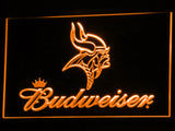 Minnesota Vikings Budweiser LED Sign - Orange - TheLedHeroes