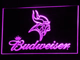 Minnesota Vikings Budweiser LED Sign - Purple - TheLedHeroes