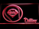 Philadelphia Phillies (2) LED Neon Sign USB - Red - TheLedHeroes