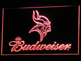 Minnesota Vikings Budweiser LED Sign - Red - TheLedHeroes