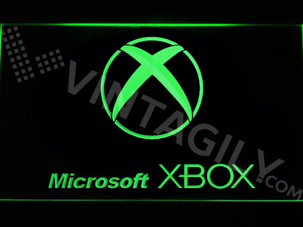 FREE Microsoft XBOX LED Sign - Green - TheLedHeroes