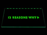 FREE 13 Reasons Why LED Sign - Green - TheLedHeroes