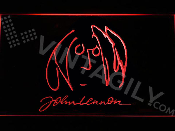 John Lennon LED Sign - Red - TheLedHeroes