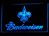 New Orleans Saints Budweiser LED Neon Sign Electrical - Blue - TheLedHeroes